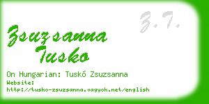 zsuzsanna tusko business card
