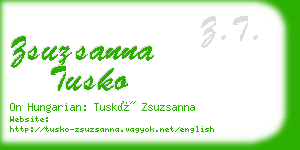 zsuzsanna tusko business card